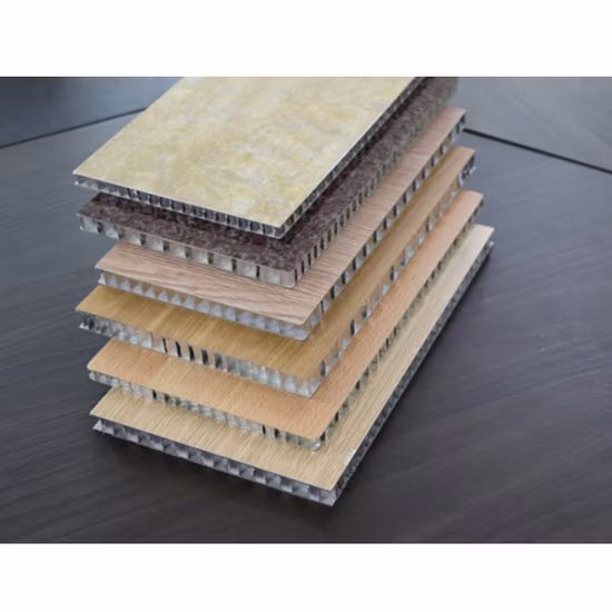 4X8 Foot 4 X 8′ 10mm THK Exterior Roof Floor Wall Furniture Acoustic Marine Wood Aluminum Aluminium Composite Sandwich Honeycomb Panel for Cleanroom Truck Body