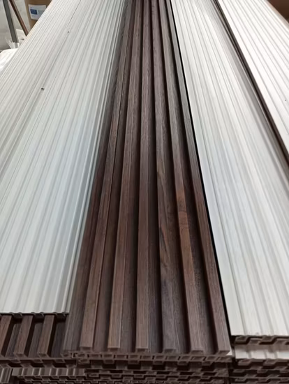 Cheap Outdoor Waterproof Eco Wood Composite Wall Louvers Exterior WPC Decorative Wall Panels